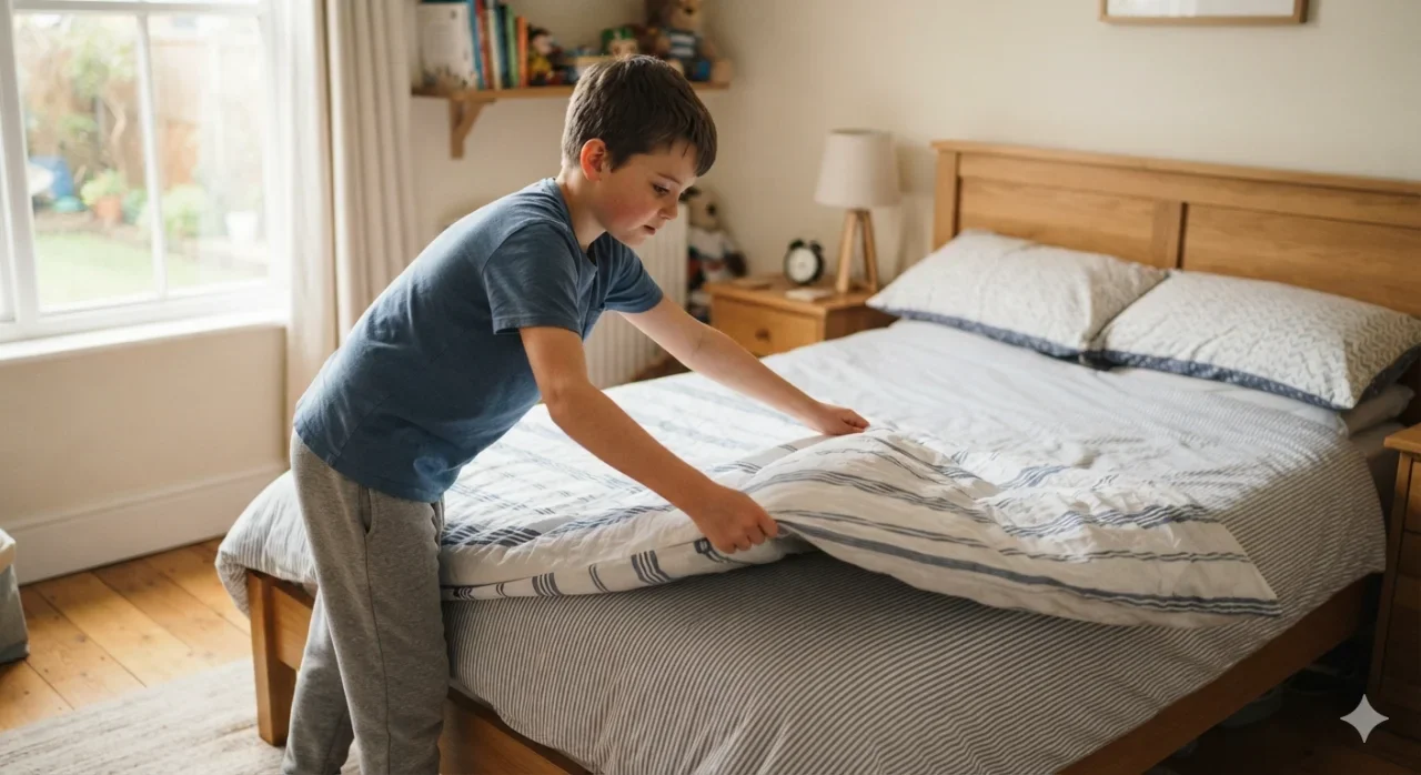 Cómo lograr que tu hijo tienda su cama sin peleas: Guía Positiva